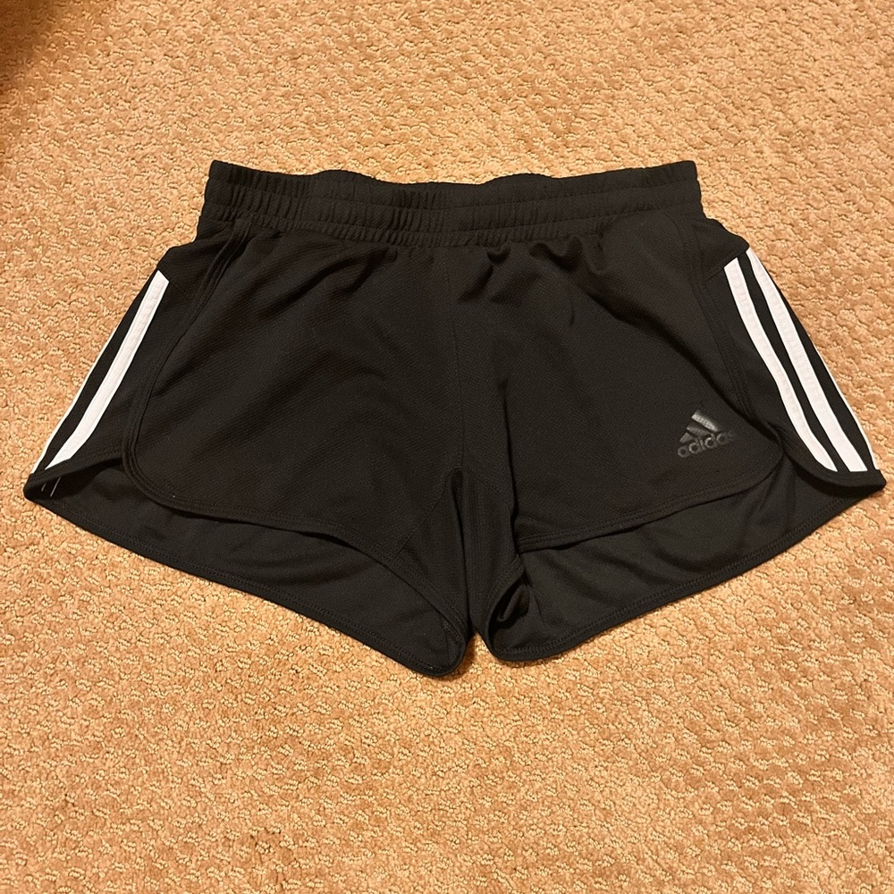 black adidas shorts